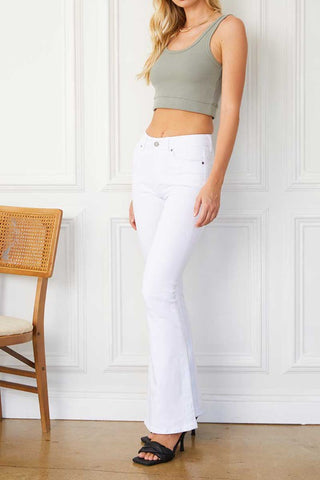 White Flare Jeans