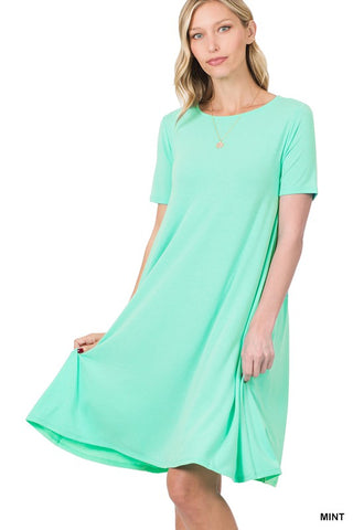 Short Sleeved T Shirt Dress